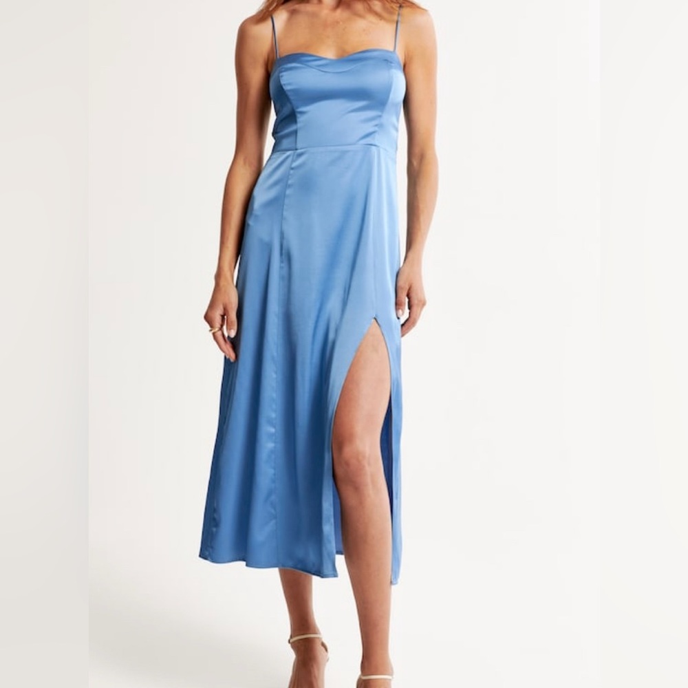 ABERCROMBIE SATIN MIDI DRESS